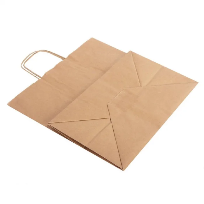 Kraft Çanta Burgu Saplı 32x20x32- 25 Adetli