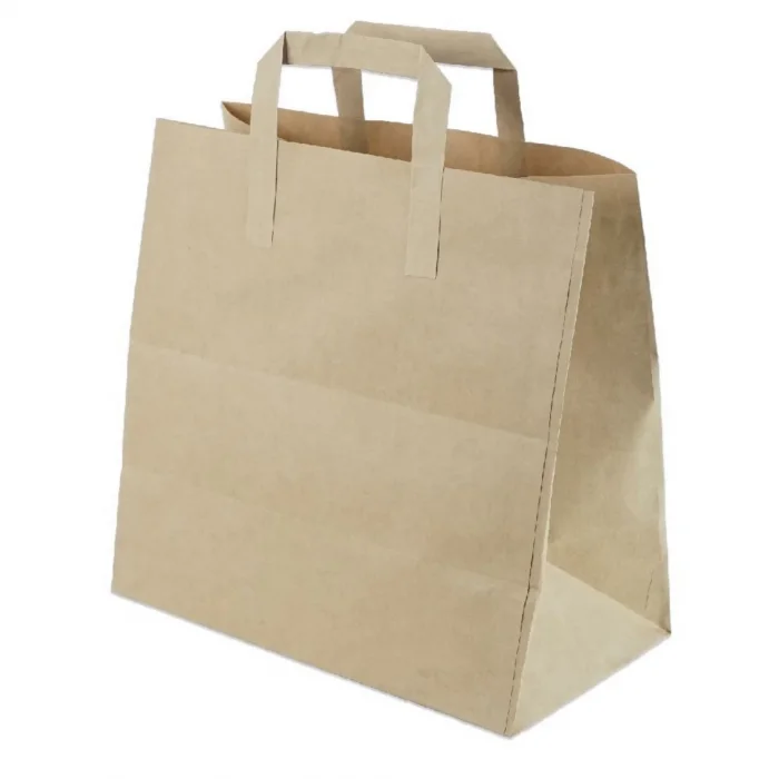 Kraft Çanta Flat Saplı 27x29+16 (Orta)