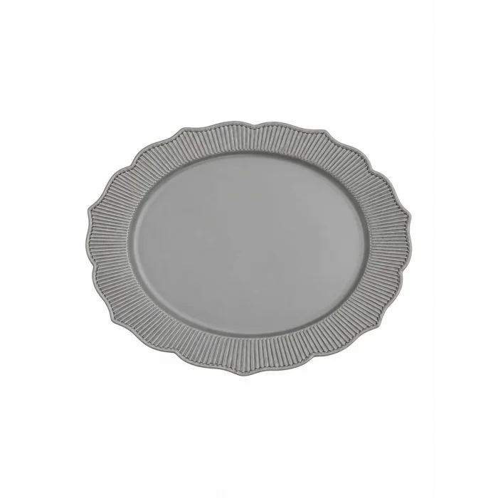 Kristal Platinum Tabak 26 Cm -Gümüş 6 Adetli