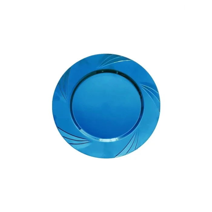 Kristal Tabak Mavi 23 Cm 6Lı