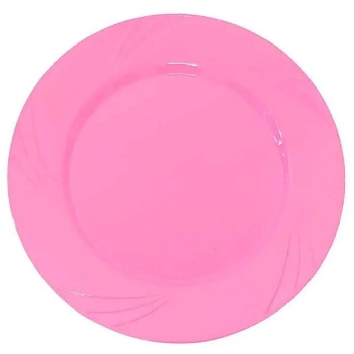 Kristal Tabak Pembe 23 Cm 6Lı
