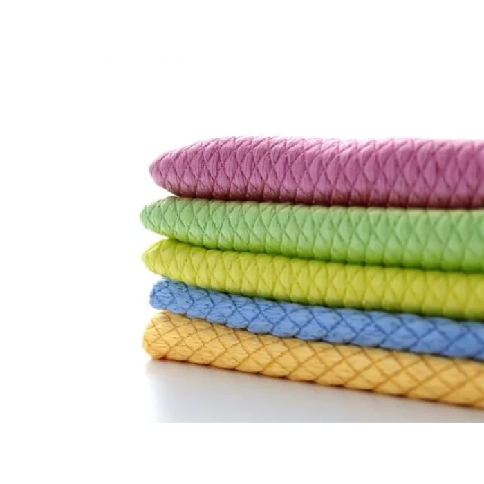 Mikrofiber Bakla Desen Cam Bezi 40x40 cm