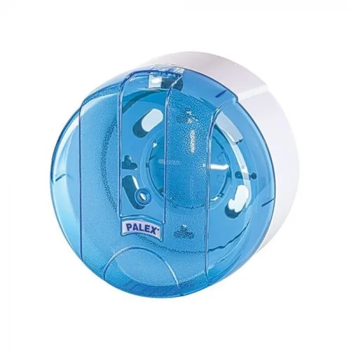 Mini Pratik Tuvalet Kağıdı Dispenseri Şeffaf Mavi -Palex 3442-1