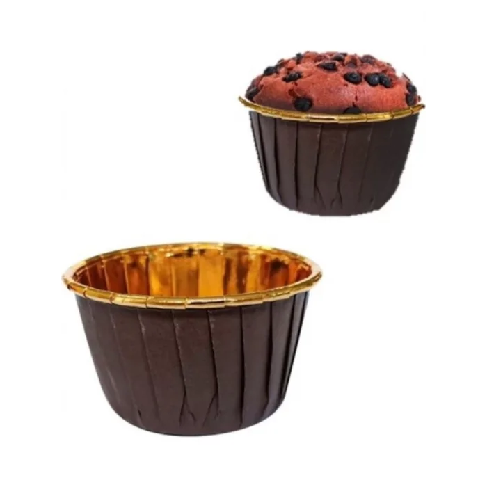 Dolphin Kahverengi İçi Gold Muffin Kek Kapsülü 25 Li