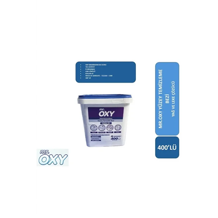 Oxy Yüzey Temizlik Bezi Kutulu -400 Adetli