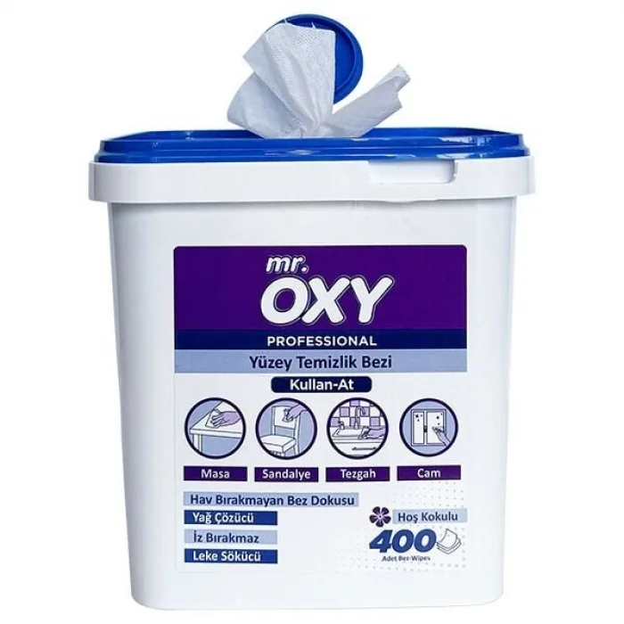 Oxy Yüzey Temizlik Bezi Kutulu -400 Adetli