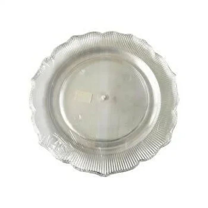 Kristal Lüks Platinum Kristal Tabak 23 cm 6 Adet Şeffaf