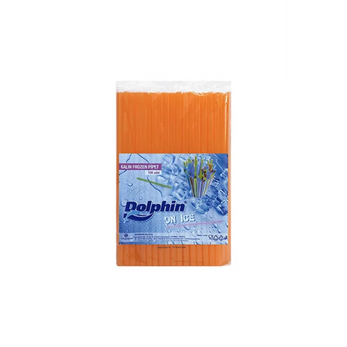 Pipet Dolphin Kalın Frozen Buz 100 Adetli