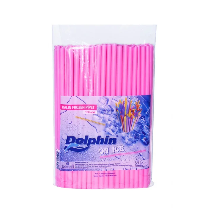 Pipet Dolphin Kalın Frozen Buz 100 Adetli