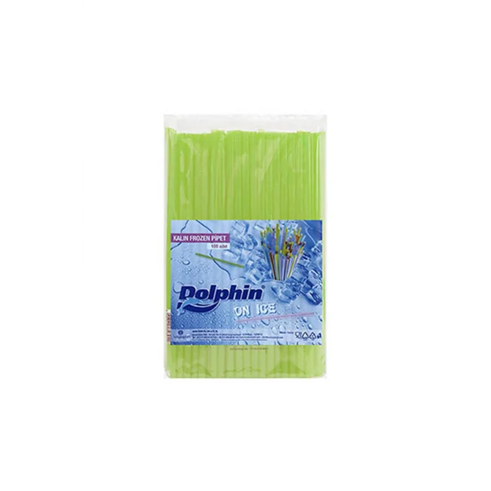 Pipet Dolphin Kalın Frozen Buz 100 Adetli