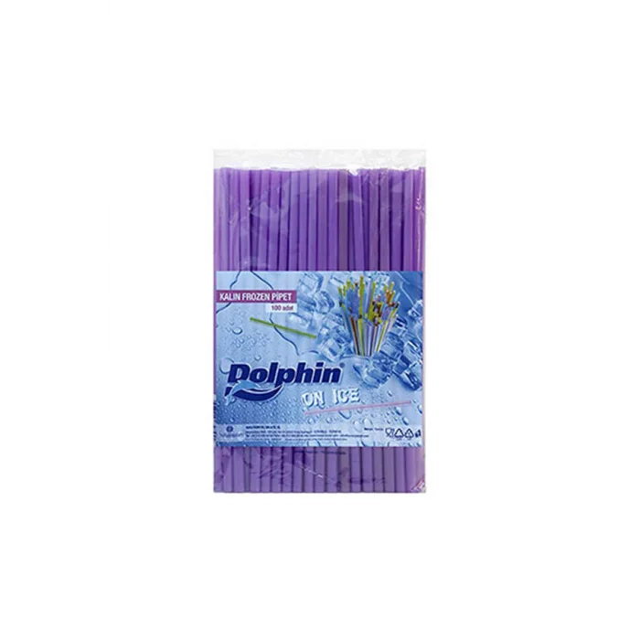 Pipet Dolphin Kalın Frozen Buz 100 Adetli