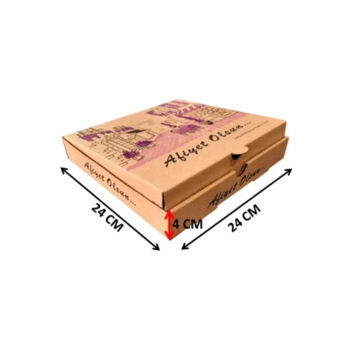 Pizza Kutusu 24x24x4CM*100 Adetli