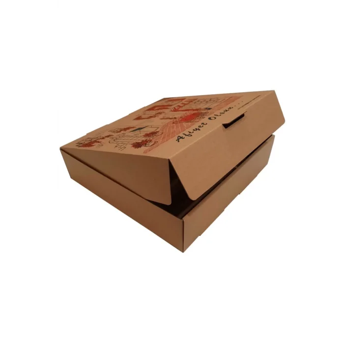 Pizza (Lahmacun) Kutusu 26x26x6,50 cm - 100 Adet