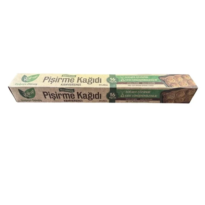 Roll-Up Ağartılmamış Doğal Pişirme Kağıdı - 16 Yaprak