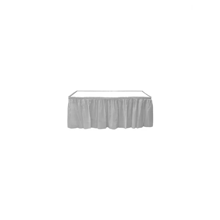 Roll-Up Gümüş Masa Eteği Plastik