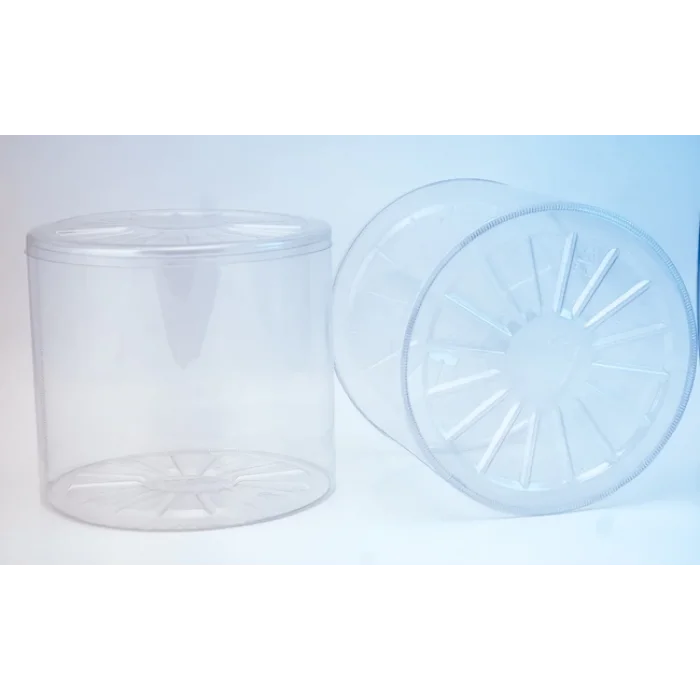Plastik Şeffaf Silindir Kutu (Çap) 85x128