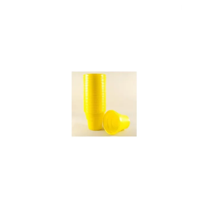 Sarı Renkli Plastik Bardak 25 li