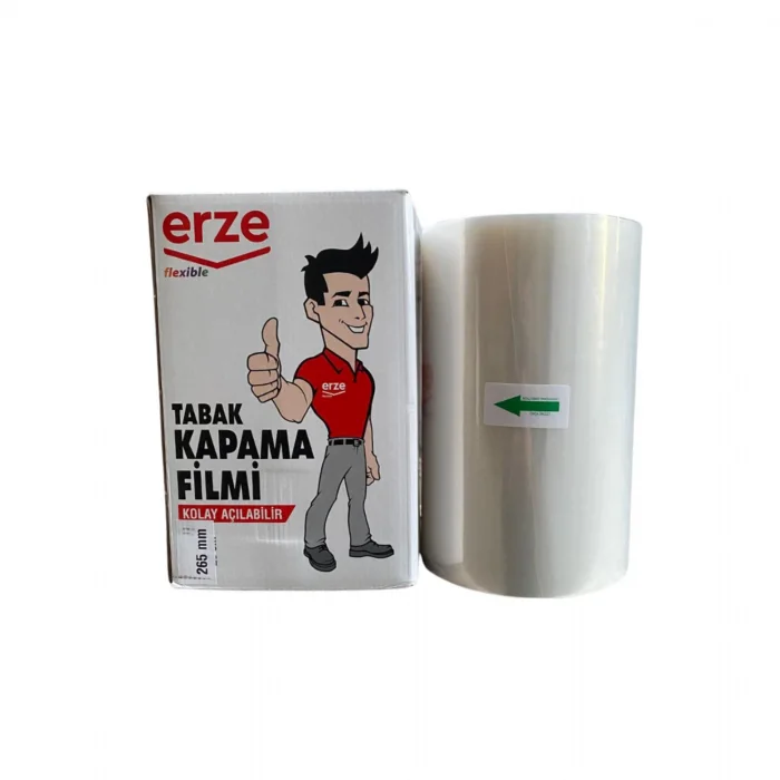 Yemek Kabı Erze Üst Yapıştırma Folyosu 265 mm 65 Mikron - 4 Kg