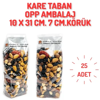 10x31 Opp Körüklü Kare Taban Poşet - 25 Adet