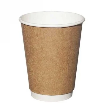 DOUBLE WALL KRAFT KARTON BARDAK (UNICUP) 14  OZ -500  ADET