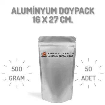16x27 cm. Alüminyum Doypack - 50 Adet