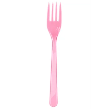Roll-Up Pembe Renkli Çatal 25 Adetli