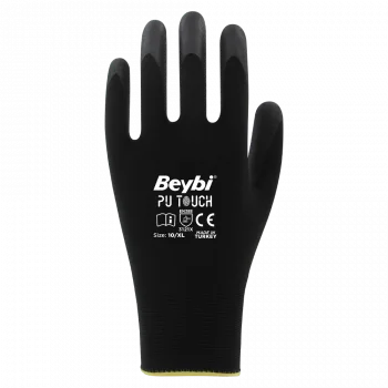 Beybi Pu Touch Poliüretan Kaplı Polyester Örme Eldiven