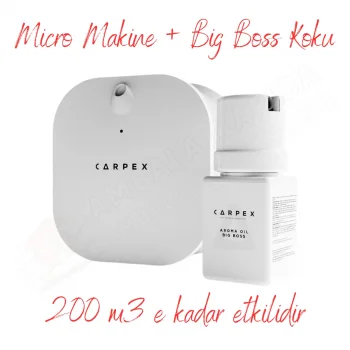 Carpex Micro Basic Beyaz Koku Makinesi + 50 ml Big Boss Kartuş