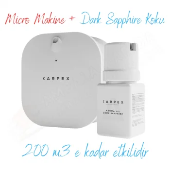 Carpex Micro Basic Beyaz Koku Makinesi + 50 ml Dark Sapphire Kartuş