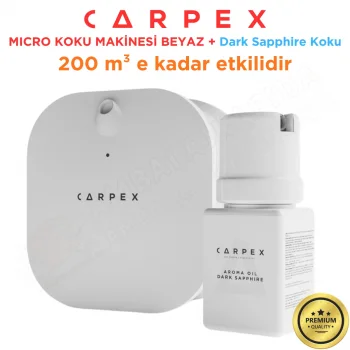 Carpex Micro Basic Beyaz Koku Makinesi + 50 ml Dark Sapphire Kartuş