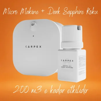 Carpex Micro Basic Beyaz Koku Makinesi + 50 ml Dark Sapphire Kartuş