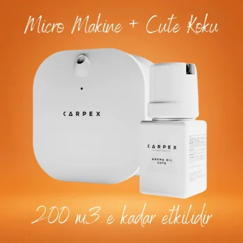 Carpex Micro Basic Beyaz Koku Makinesi+50 ml Cute Kartuş