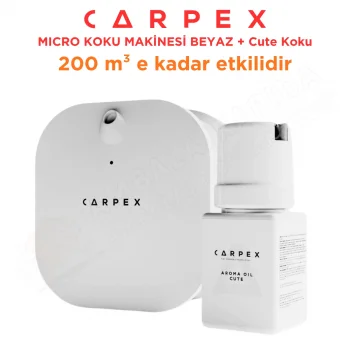 Carpex Micro Basic Beyaz Koku Makinesi+50 ml Cute Kartuş