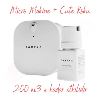 Carpex Micro Basic Beyaz Koku Makinesi+50 ml Cute Kartuş
