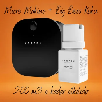 Carpex Micro Basic Siyah Koku Makinesi + 50 ml Big Boss Kartuş