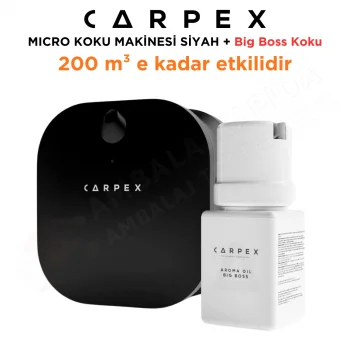 Carpex Micro Basic Siyah Koku Makinesi + 50 ml Big Boss Kartuş