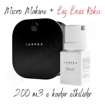 Carpex Micro Basic Siyah Koku Makinesi + 50 ml Big Boss Kartuş