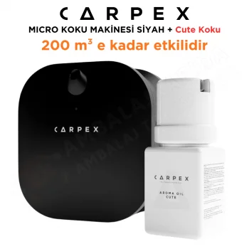 Carpex Micro Basic Siyah Koku Makinesi + 50 ml Cute Kartuş