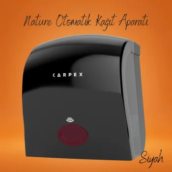 Carpex Nature Siyah Otomatik Kağıt Aparatı