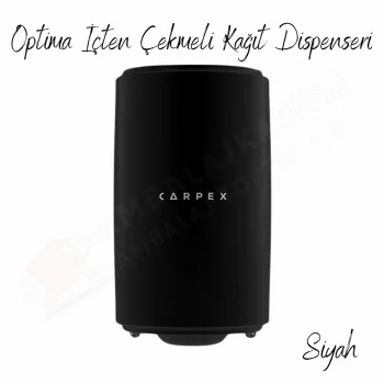 Carpex Optima Siyah İçten Çekmeli Kağıt Dispenseri