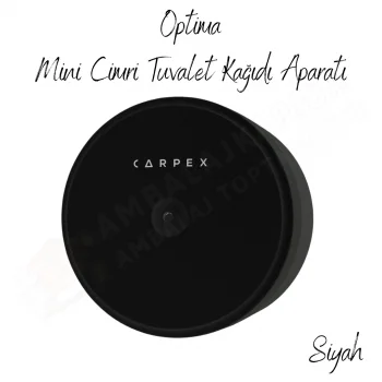 Carpex Optima Mini Cimri Tuvalet Kağıdı Aparatı Siyah