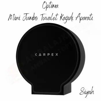 Carpex Optima Siyah Mini Jumbo Tuvalet Kağıdı Aparatı