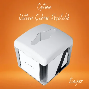 Carpex Üstten Çekmeli Peçete Dispenseri - Beyaz