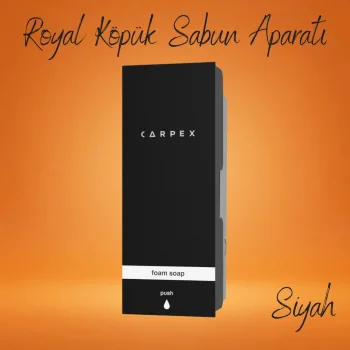 Carpex Royal Siyah Köpük Sabun Aparatı