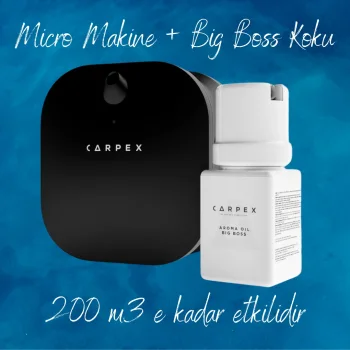 Carpex Micro Basic Siyah Koku Makinesi + 50 ml Big Boss Kartuş
