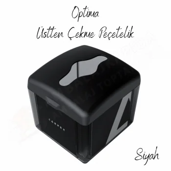 Carpex Üstten Çekmeli Peçete Dispenseri - Siyah