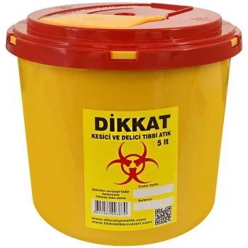 Tıbbi Atık Kovası 5 lt