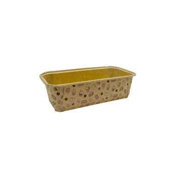 Doplhin Muffin Kek Kapsülü Büyük Baton Kraft Desenli 25 Adetli