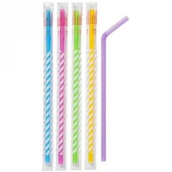Jelatinli Körüklü Frozen Sargılı Renkli Pipet 50li