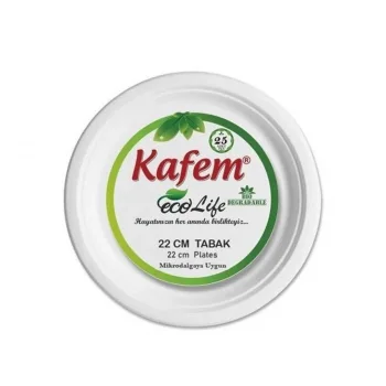 Karton Tabak 22 cm 25li Paket Kafem